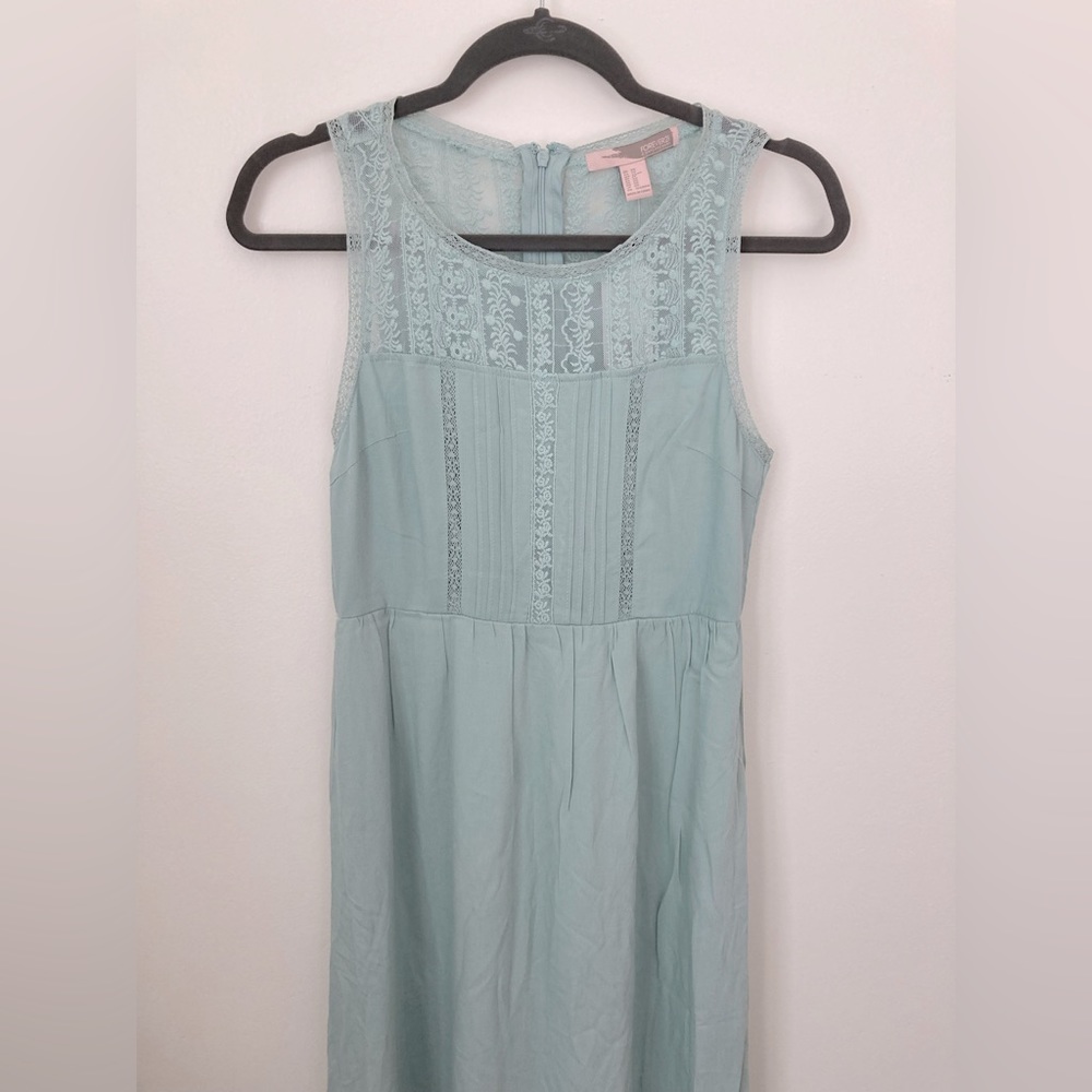 #153. 🆕 NWT Forever 21, Dress, Long-Length, Size US XS, Sage, (Women)